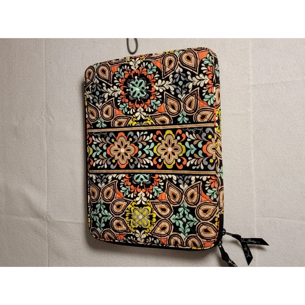 Vera Bradley Laptop Sleeve Navy Floral 14" x 11" Computer Tablet‎ Bag Case - Picture 5 of 5